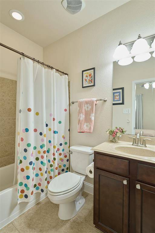Upstairs guest suite is large enough for a desk area or seating area