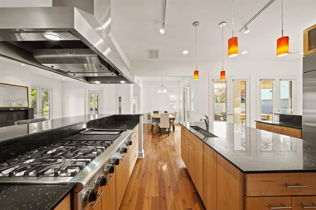 Gas cooktop and griddle perfect for serving up delicious meals.