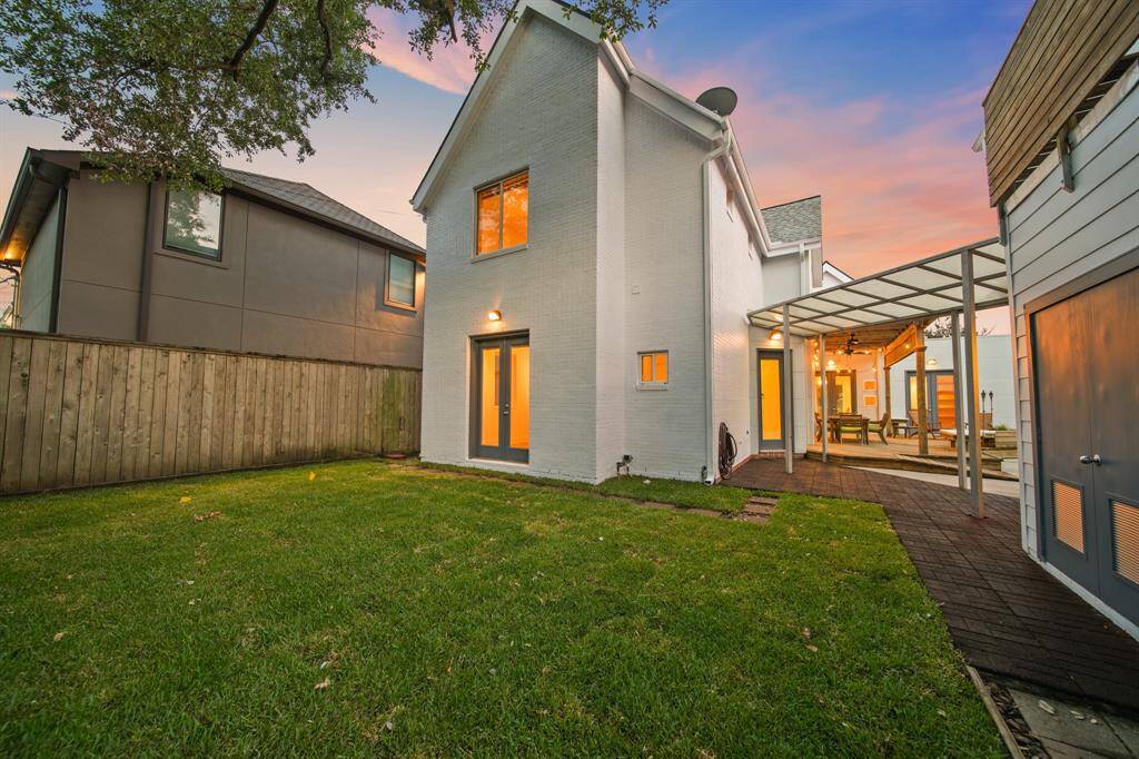 Backyard view of 3810 Bellefontaine St.
