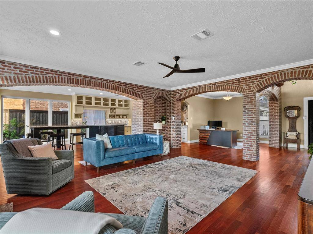 Living Room open to Dining Room