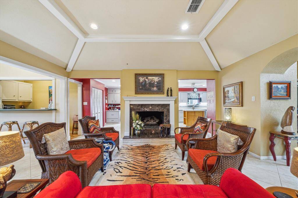 VIEW FROM FRONT OF HOME WITH FURNITURE REMOVED (virtually staged)