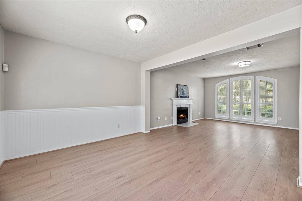 Dining room and living.