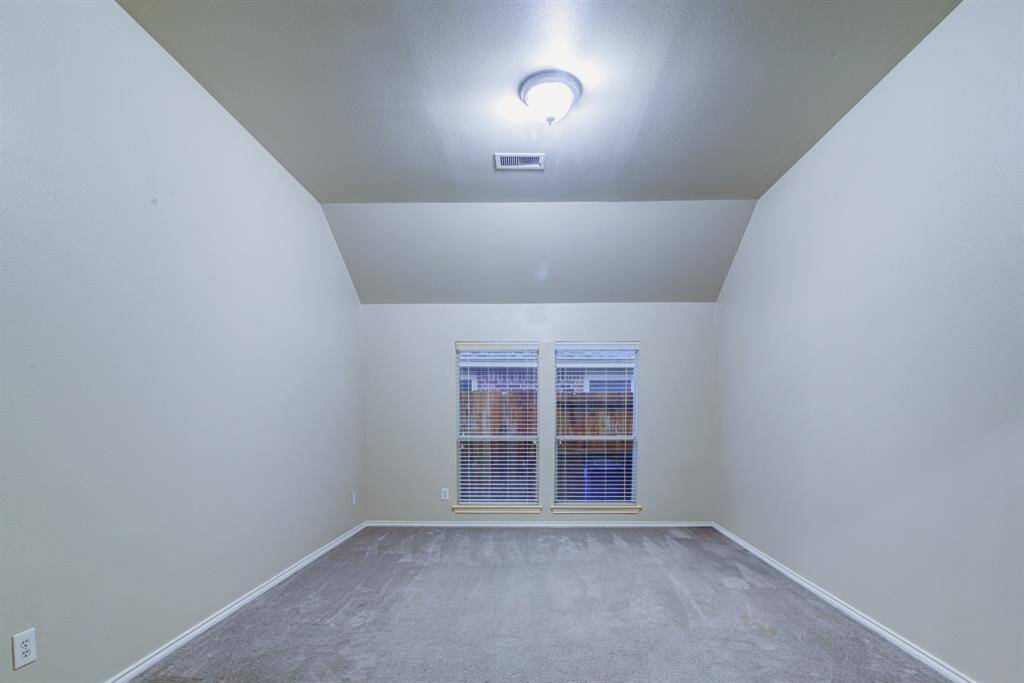 Check out this home office / study / library space with double glass doors!
