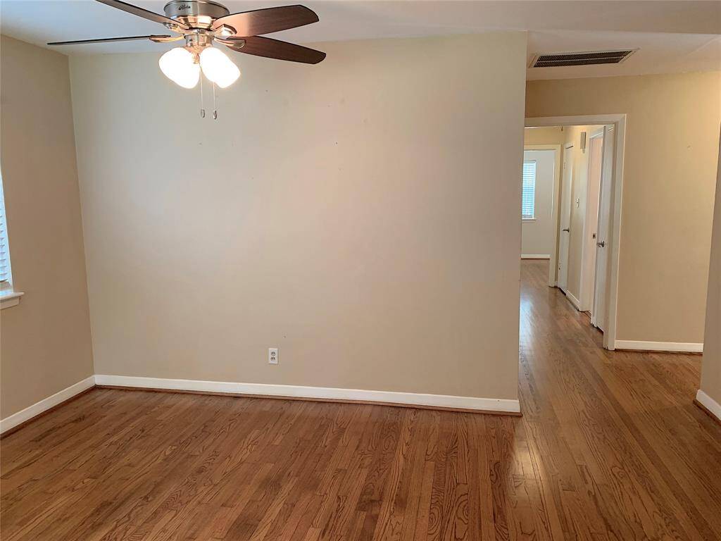View looking towards the bedroom hallway.