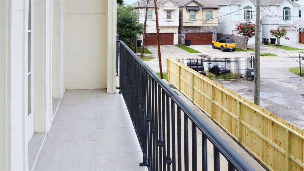 Balcony off of the second floor living area