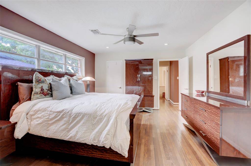 Another view of the primary bedroom. Note a second walk-in closet.