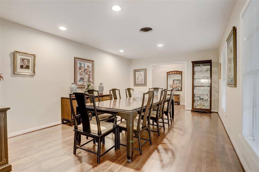 Another view of the dining room looking toward the entry.