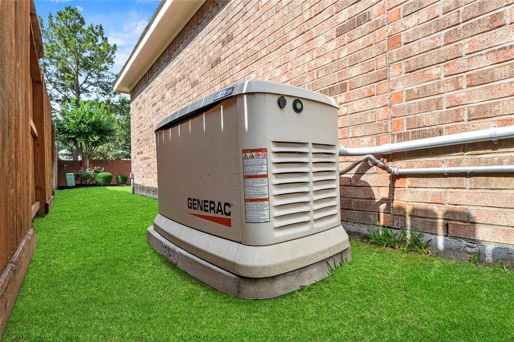 Equipped with a Generac generator, this home ensures reliable backup power, providing peace of mind and uninterrupted comfort during outages