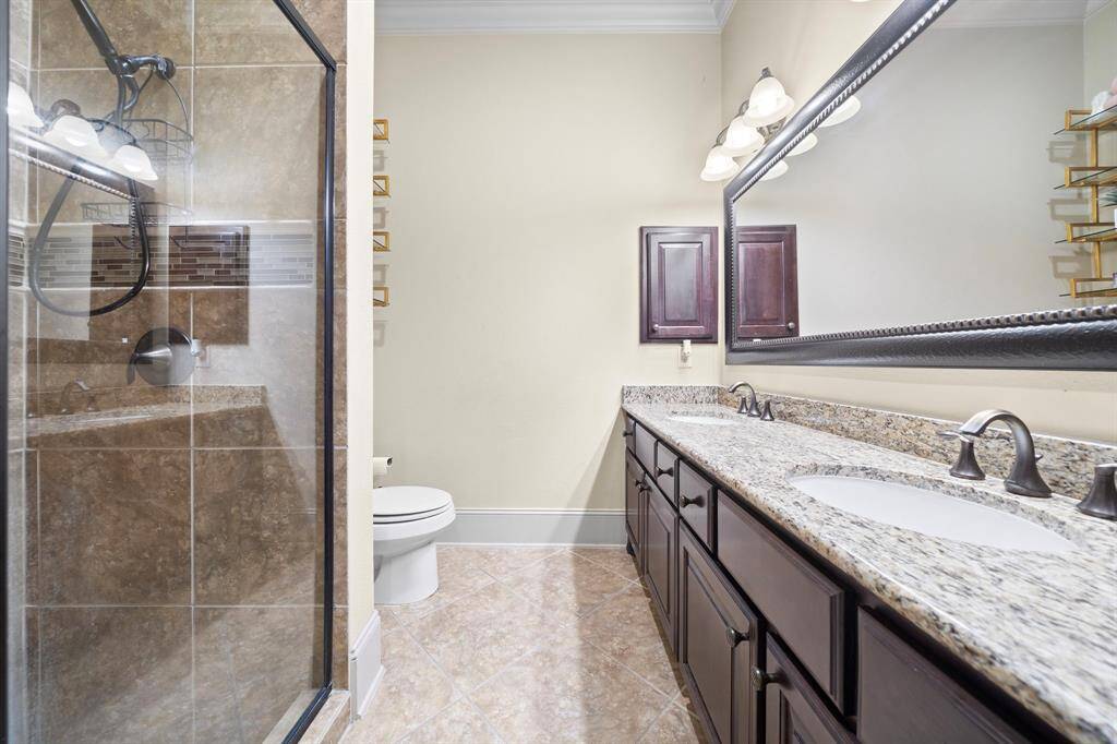 Third Bath with Double Sink Vanity and Walk-In Shower!