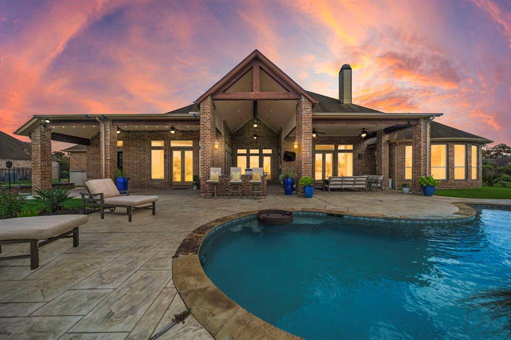 Views of the Backyard at Sunset!