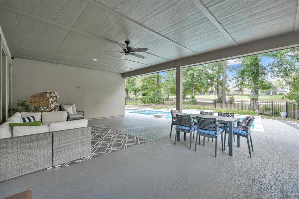 Lots of space to entertain under the covered extended patio.