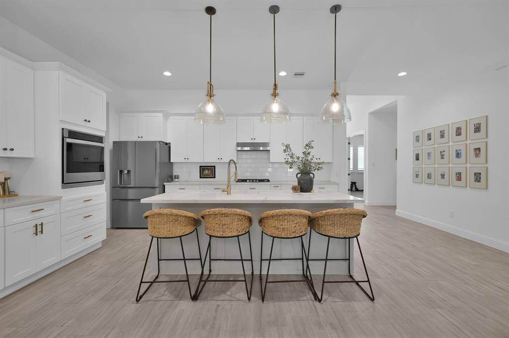 Upgraded light fixtures.