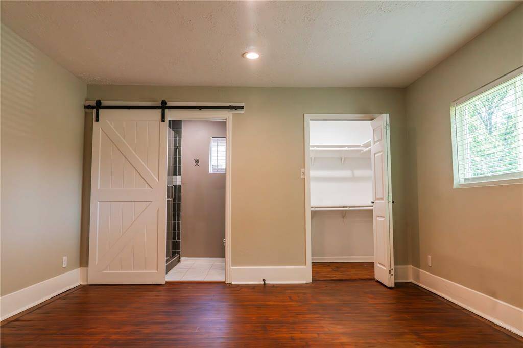 Restored original hardwood floors from the year of construction.