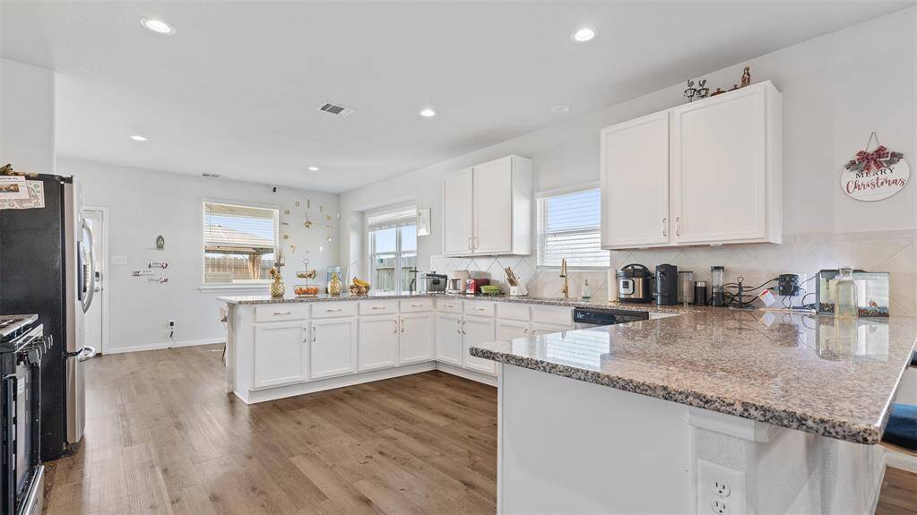 Beautiful kitchen with lots of counter space.