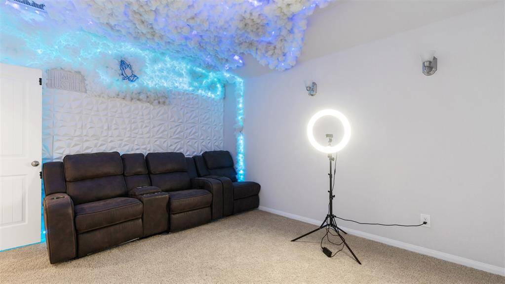 Great space for entertaining (projector can be included in sale)