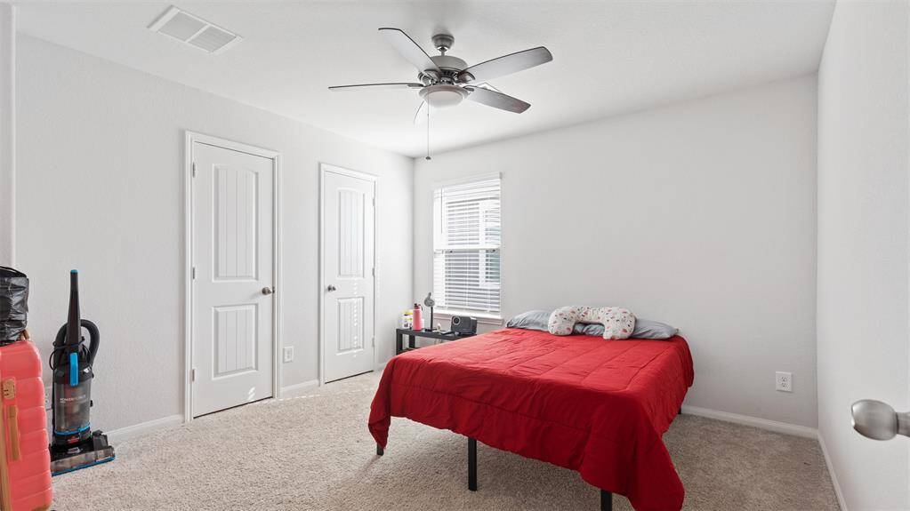 Largest secondary bedroom with walk-in closet