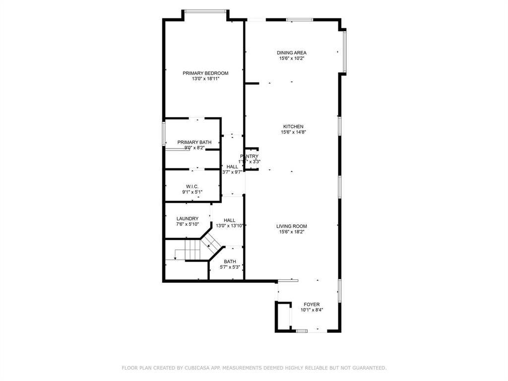 Floor plan downstairs