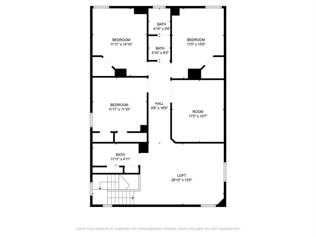 Floor plan upstairs