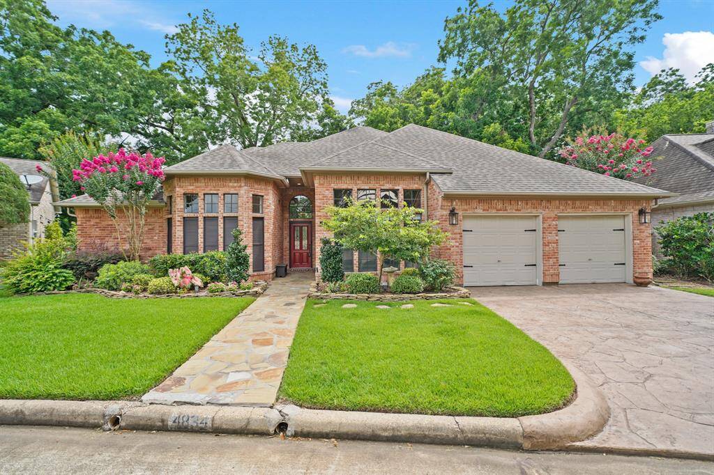 Conveniently located at the end of a quiet cul-de-sac, nestled underneath a canopy of trees, and overlooking a park-like setting, this three Bedroom, charming brick house is ready for you to call it home. A pair of carriage lights illuminate the driveway leading to the two car Garage. The oversized space provides room for added storage and/or a workbench.