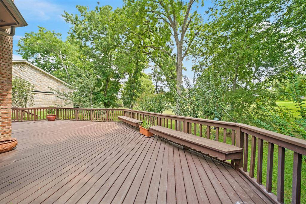 The Deck continues and opens up to provide an uninterrupted view of the sprawling and lush Backyard. Add some cozy chairs, a grill, and a game of cornhole and you have yourself a great place to entertain friends and family.