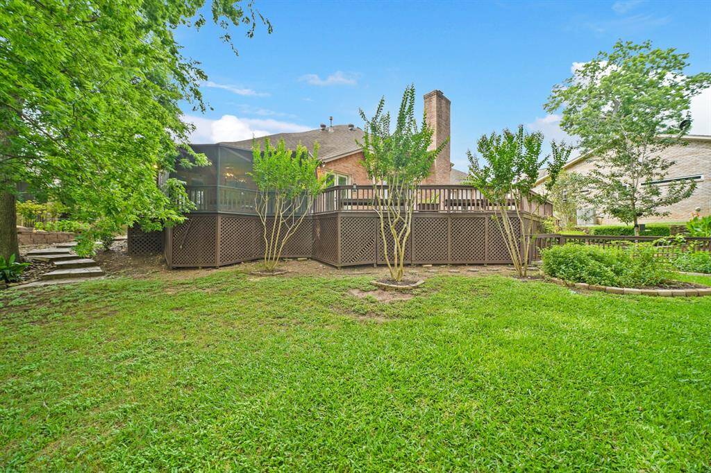 There is plenty of room to throw a ball, add a playset, or plant a garden. Soon the home and Backyard will be under the shade of a canopy of large trees.