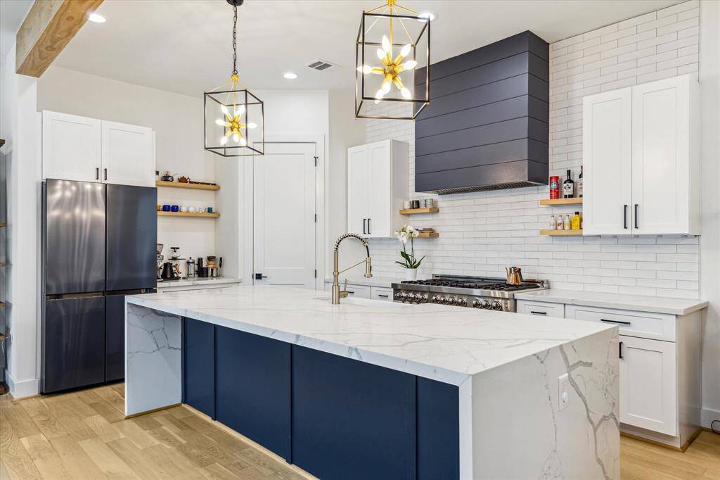 The chef's kitchen is perfect for entertaining!