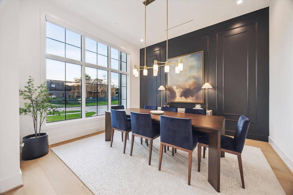 Whether hosting intimate dinners or festive gatherings, this dining space is designed to impress.