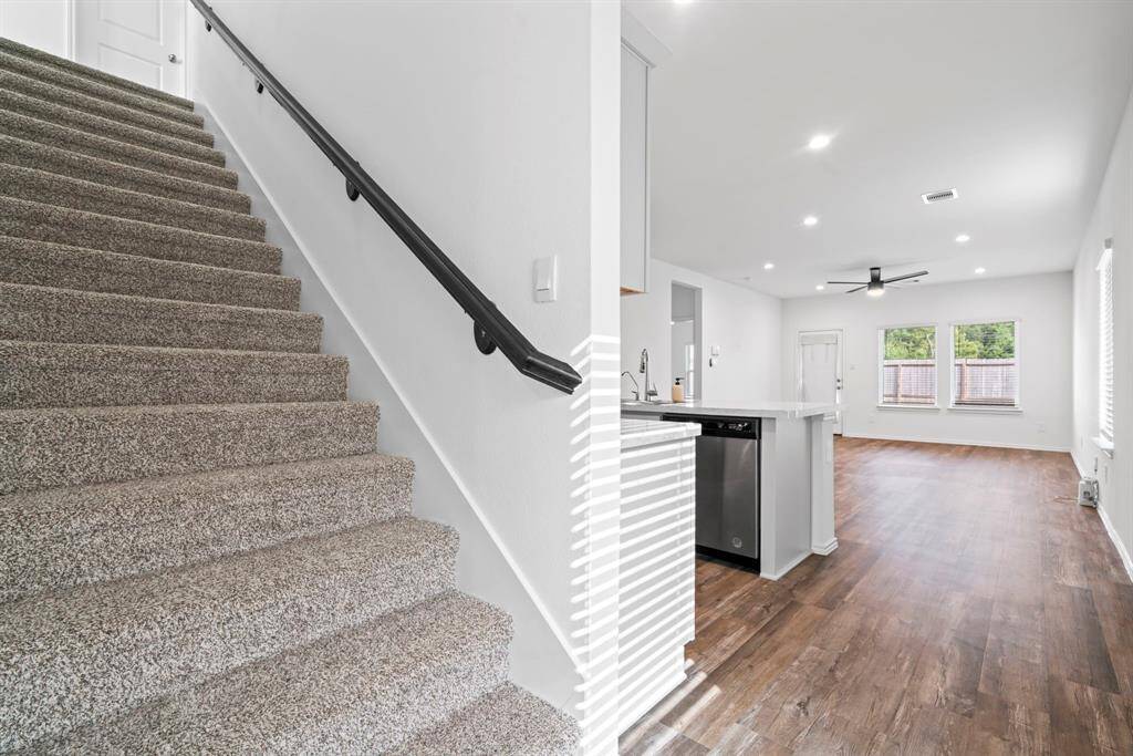 Stairway leading to second floor