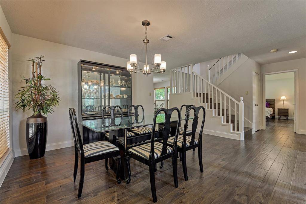 Spacious formal dining room has tons of room for all furniture pieces!