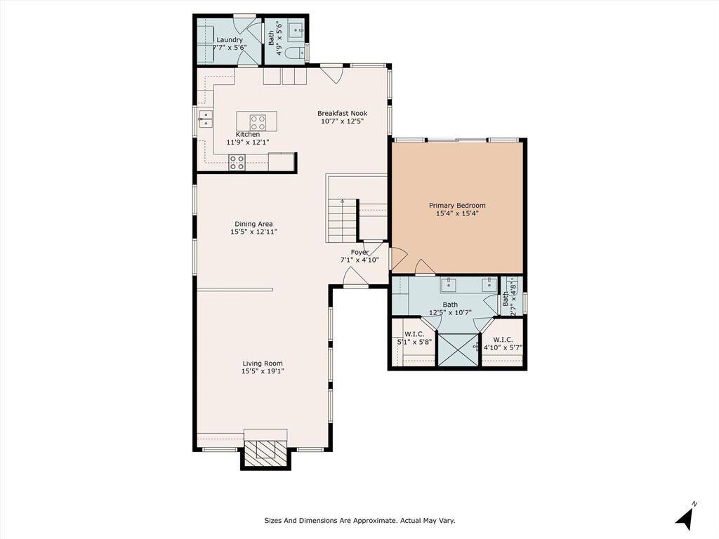 Floor Plan 1 *Sizes and Room Dimensions are Approximate*