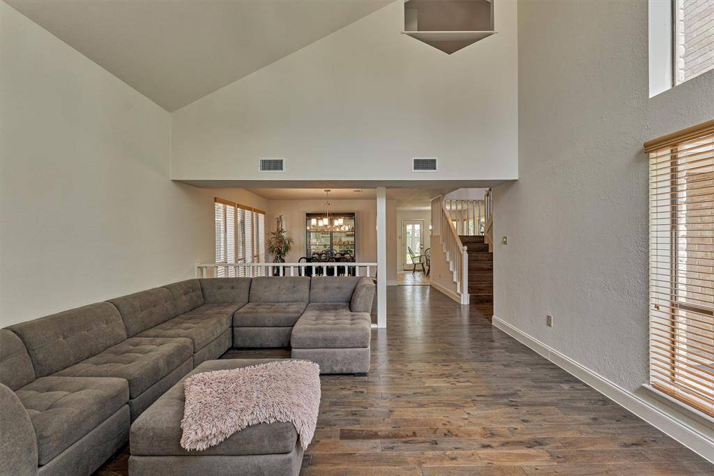 Talk about room! Bring your large furniture items to put your personal touch on this den!