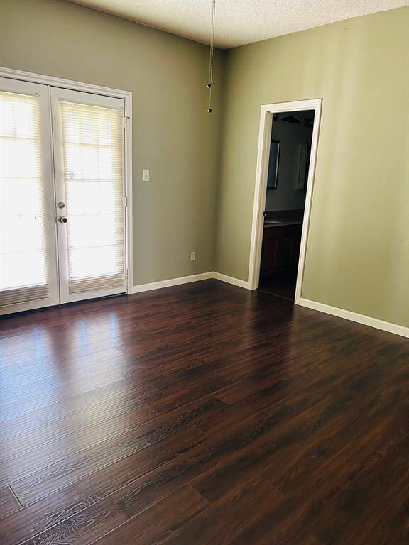 Spacious hallway ensures privacy by separating bedrooms from the family room.