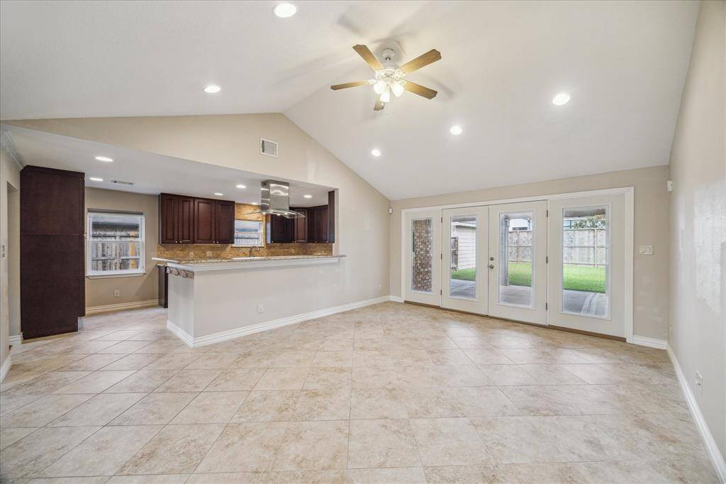 Family Room overlooking the back yard.