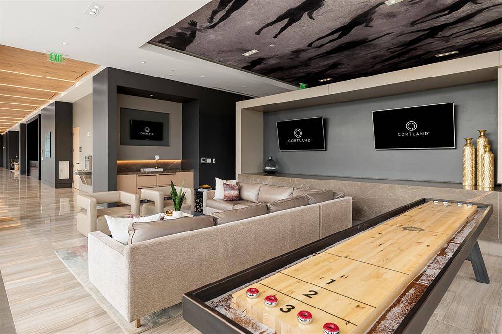 Sports Lounge with HDTV, Shuffleboard and Poker Table