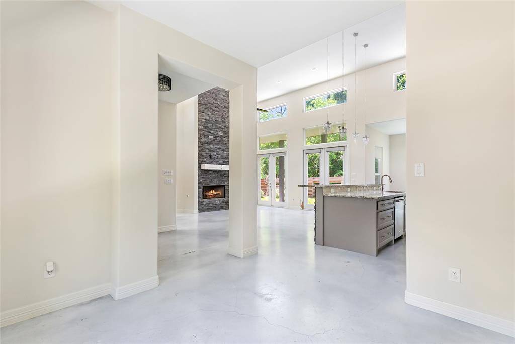 View from dining area in to main living area