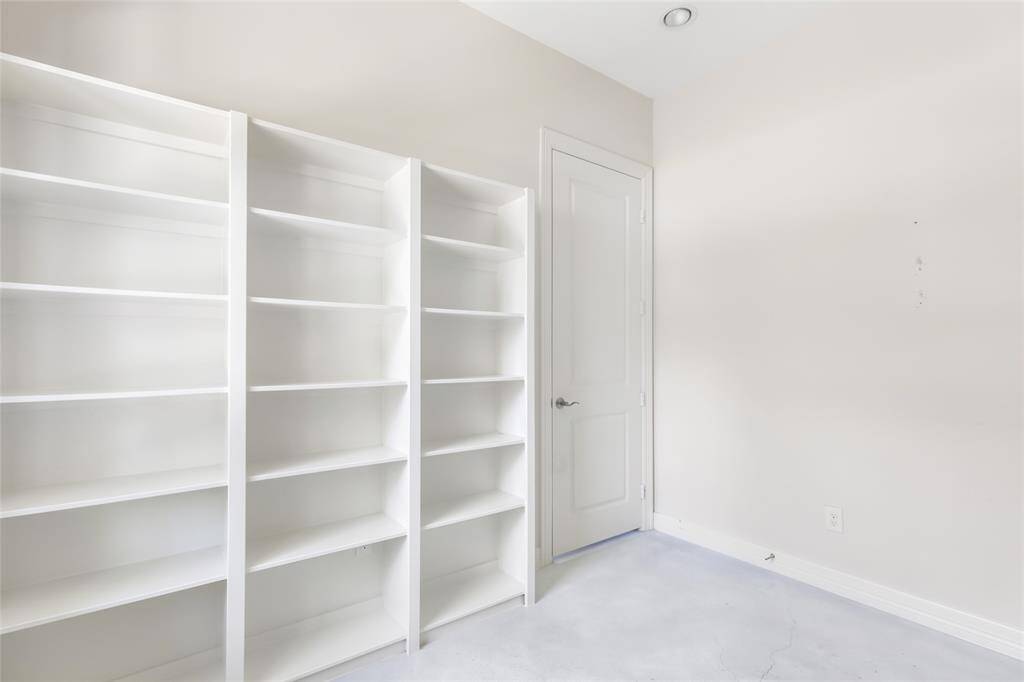 Built-in storage in master closet