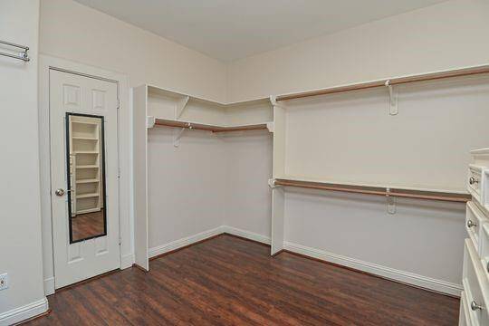 Additional primary closet storage space.