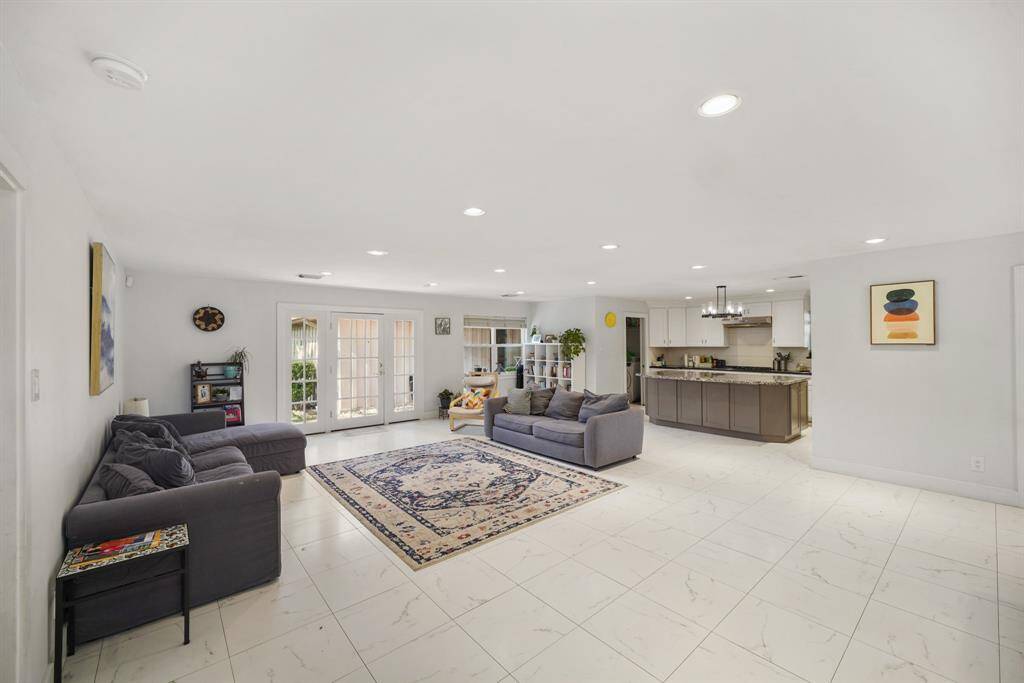 As soon as you enter the home you are in the spacious living/dining area