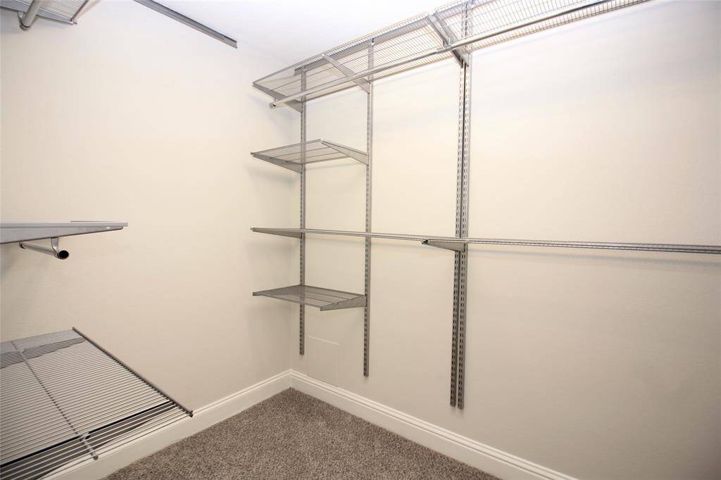 Walk-in closet in Master Bedroom.