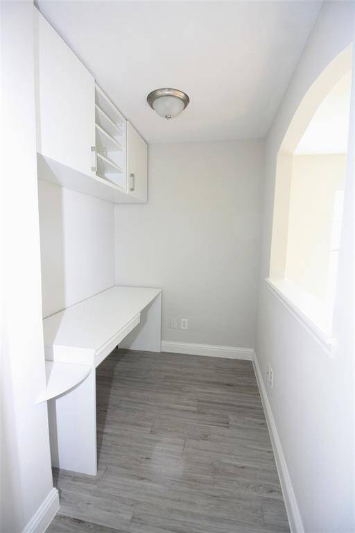 Work Station with built-ins.