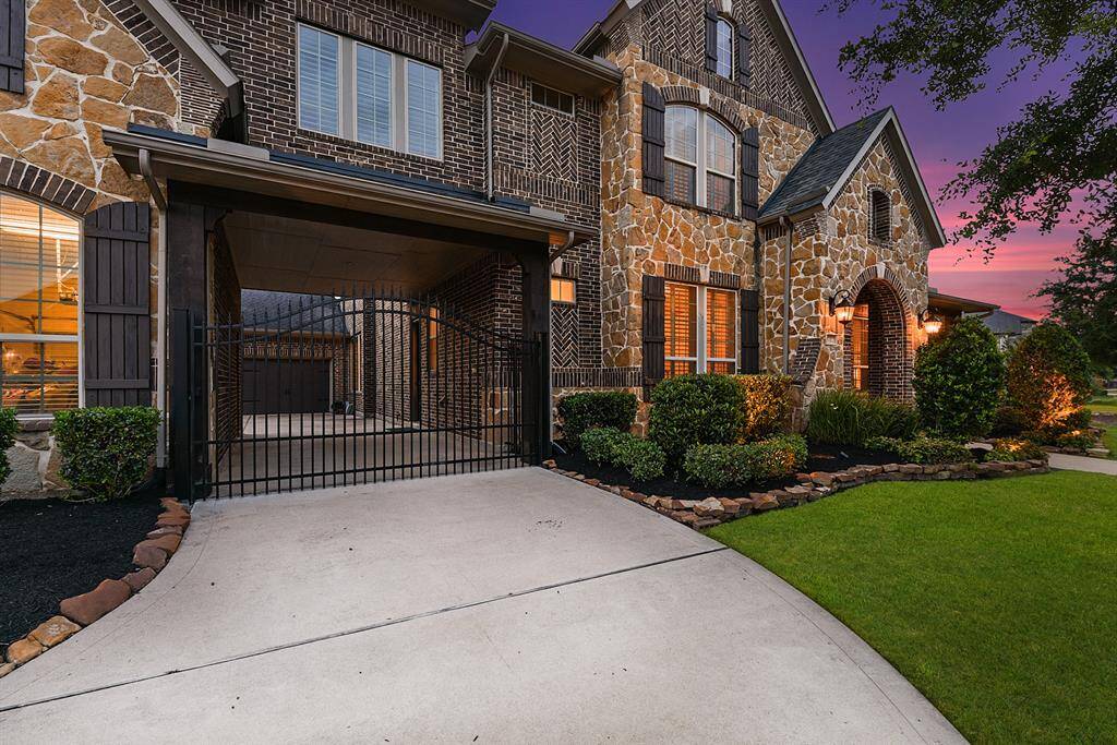 This gated driveway offers both privacy and curb appeal.