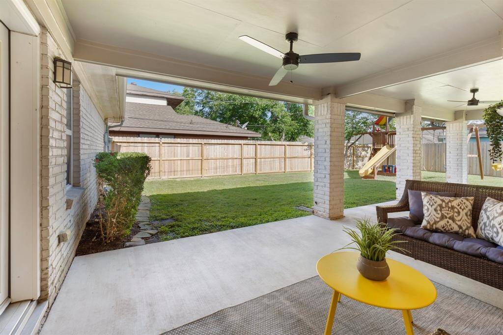 Stay cool during the summer months under your covered patio
