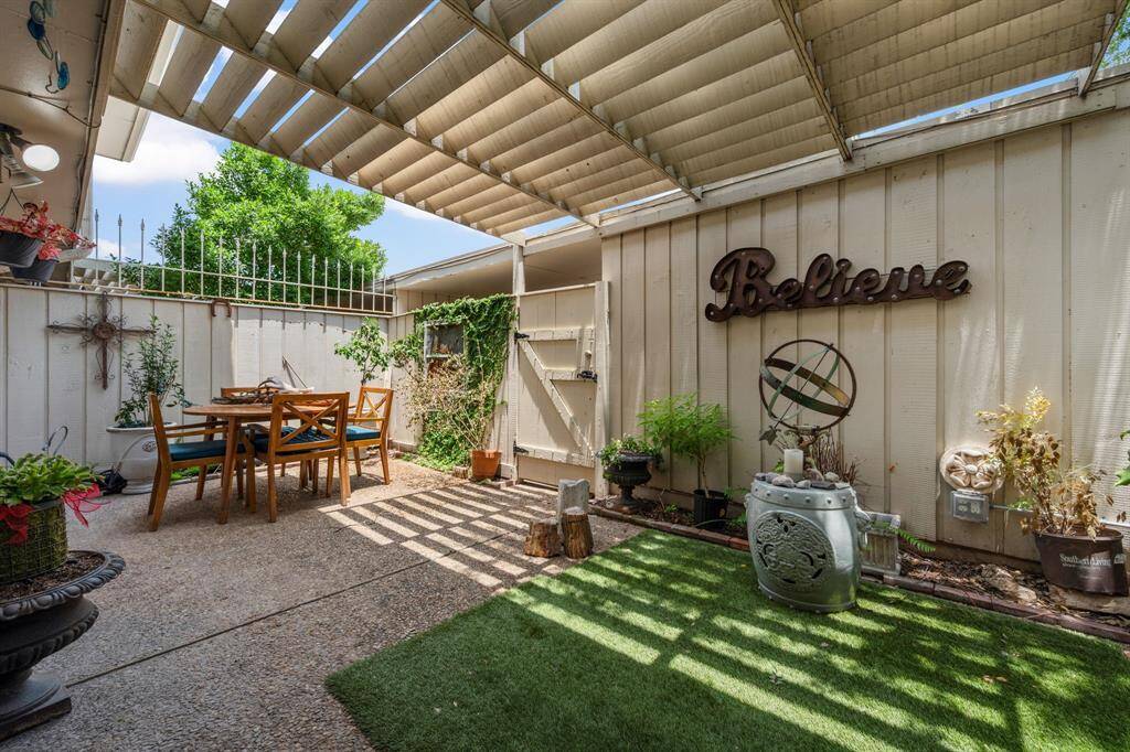 Beautiful back patio.