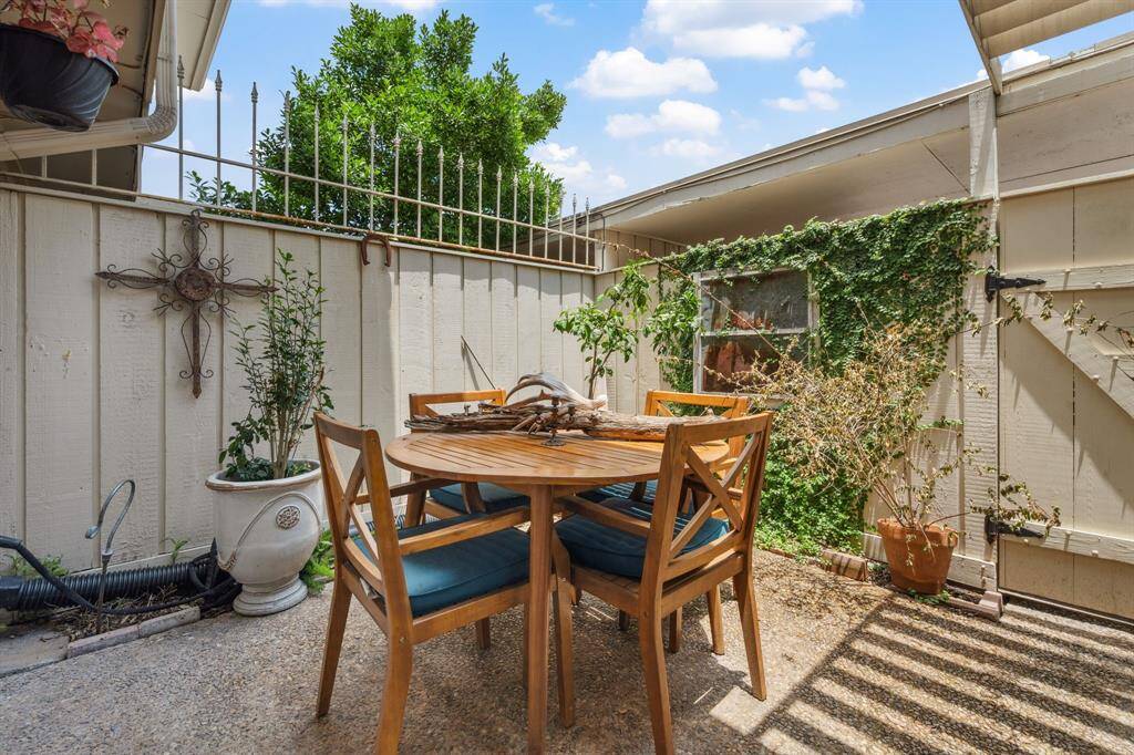 Cozy patio.