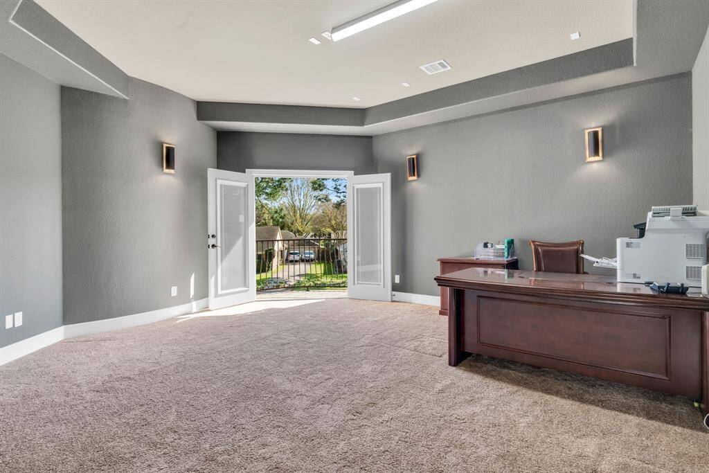 Game Room/Study Upstairs with Coffered Ceilings & a Private Balcony! 5912 T St., Katy, TX  77493