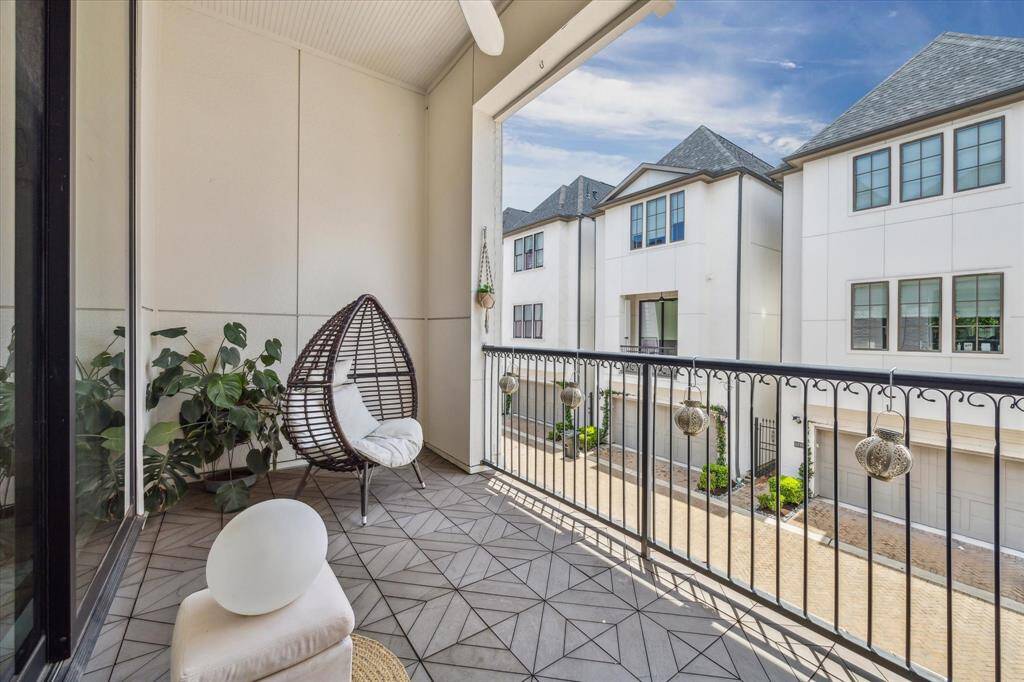 This spacious balcony located off of the living room is just perfect to enjoy from day to night!