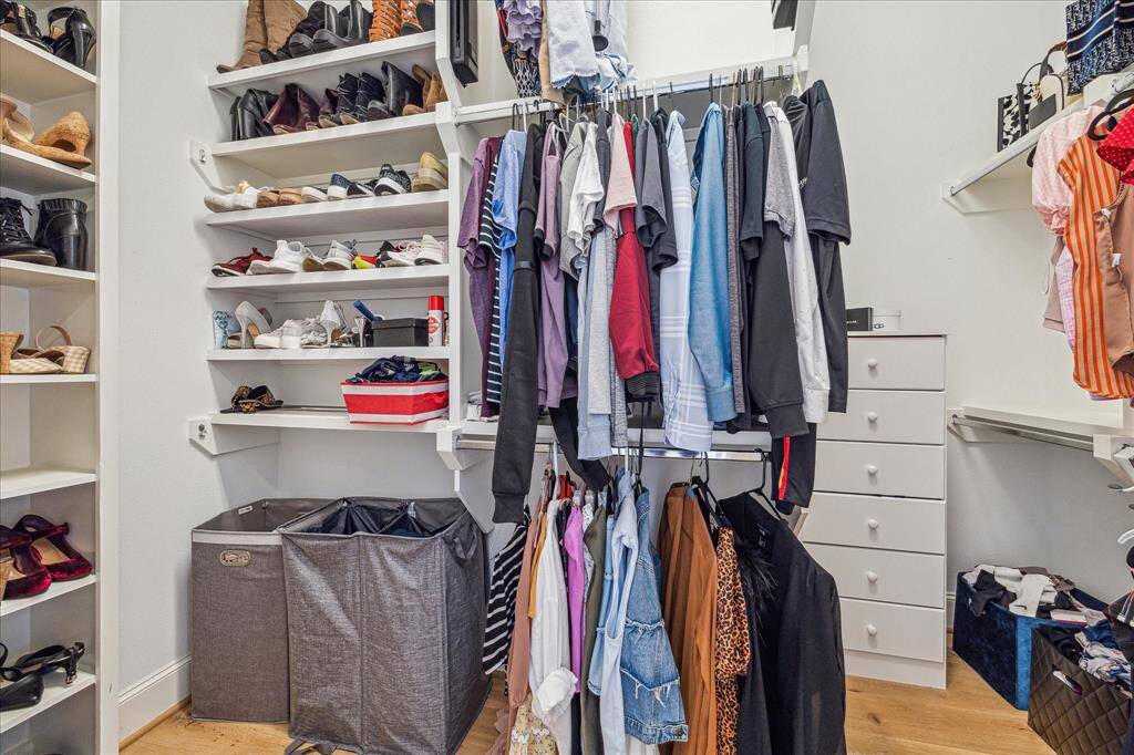 One of the two spacious primary closets!