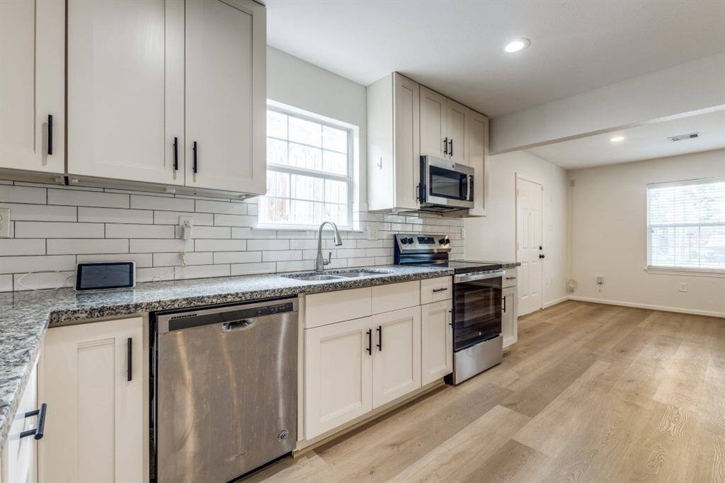 Updated Kitchen with subway tile backsplash