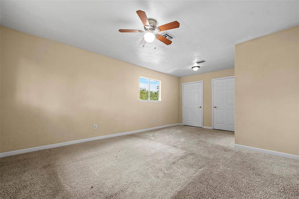 Ample closet space in this room for all your storage needs.