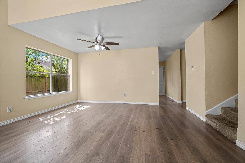 A perfect spot for your dining set for guests to sit and enjoy.